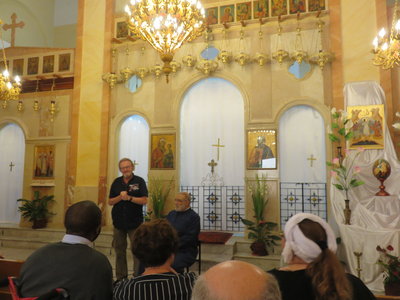 2018 Palestine , 295 Nazareth église grecque-catholique melkite (Mgr Shoufani)