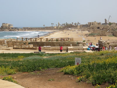 2018 Palestine , 326 Césarée : l’’hippodrome sur la plage