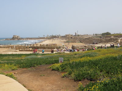 2018 Palestine , 327 Césarée : l’’hippodrome sur la plage