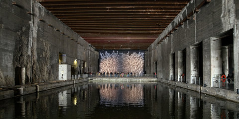 @fmbdx@piaille.fr 2018, Base sous-marine, Bordeaux - Expo Miguel Chevalier