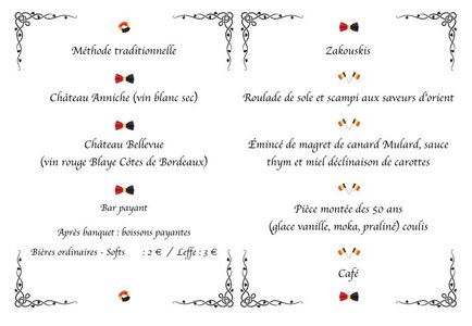 20181006 - DINANT - 1ECSOFA 1968 - Cinquantenaire, THONET - Ecsofa - 2018 10 06 Dinant - Menu femme