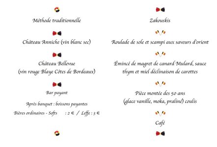 20181006 - DINANT - 1ECSOFA 1968 - Cinquantenaire, THONET - Ecsofa - 2018 10 06 Dinant - Menu homme