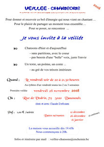 10 ans de Veillées-Chansons : photos souvenirs et recettes, 1ereVeillee2008OK