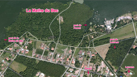 Cartes postales de Soustons, 00 Plan du port du Parent