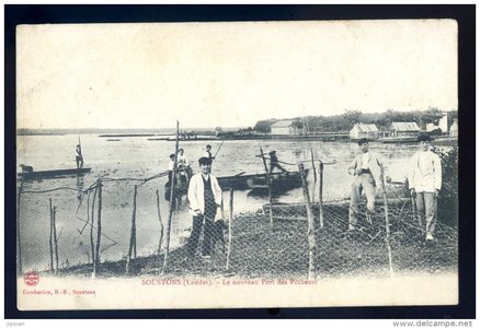 Cartes postales de Soustons, 04 port de pecheurs 03