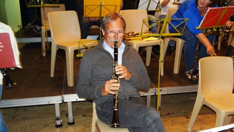 Musique saison 2017-2018, Répétition harmonie PLO sur la scène24 Mai 2018-11