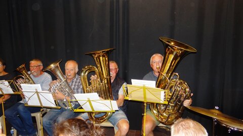 Musique saison 2017-2018, Répétition harmonie PLO sur la scène24 Mai 2018-20