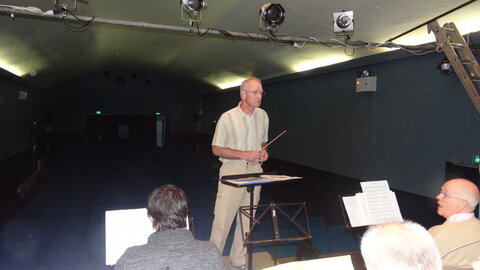 Musique saison 2017-2018, Répétition harmonie PLO sur la scène24 Mai 2018-22