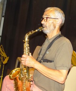 Musique saison 2017-2018, Répétition harmonie PLO sur la scène24 Mai 2018-25