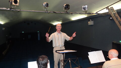 Musique saison 2017-2018, Répétition harmonie PLO sur la scène24 Mai 2018-27
