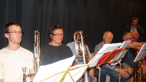 Musique saison 2017-2018, Répétition harmonie PLO sur la scène24 Mai 2018-37