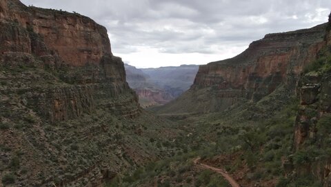 USA oct nov 2018, _1220194 raw Vue vers le nord depuis camp Indian Garden  South Rim  PN Grand Canyon