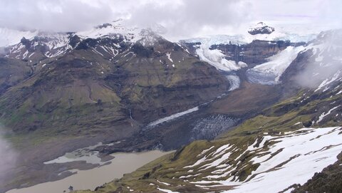 Islande, juin 20108, _1200366 raw Vue sur Morsarjokull depuis Kristinatindar  1126m 