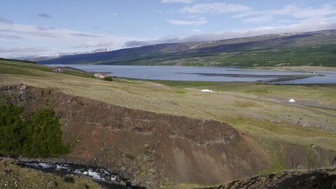 Islande, juin 20108, _1200502 Lagarfljot depuis Litlanesfoss