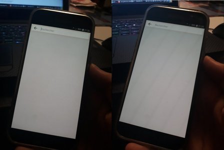 Partage internet, Galaxy A 2017 - Avant et après