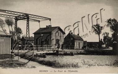 cartes postales anciennes St Venant et env., pont de l’Epinette