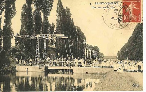 cartes postales anciennes St Venant et env., pont-levis 03