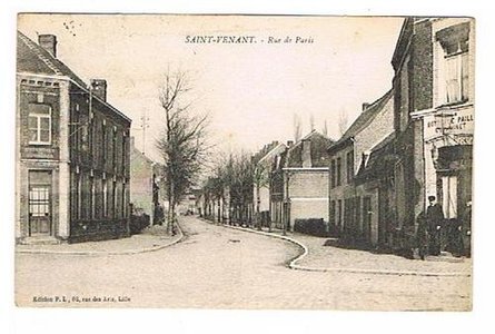 cartes postales anciennes St Venant et env., rue de Paris 005