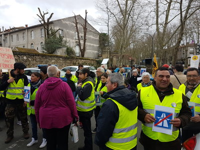 Castres - 4/03/2019 : Mobilisation visite Ministre des Transports, 20190304_153847