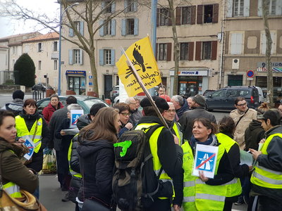 Castres - 4/03/2019 : Mobilisation visite Ministre des Transports, 20190304_153921