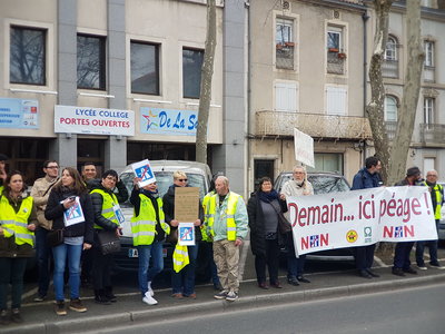 Castres - 4/03/2019 : Mobilisation visite Ministre des Transports, 20190304_160750