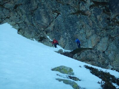 Caf 47 Alpinisme Andorre Goulotte Dels Mussols  au pic de Bony Envalira, DSCN9390