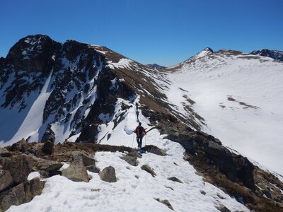 Caf 47 Alpinisme Andorre Goulotte Dels Mussols  au pic de Bony Envalira, DSCN9422