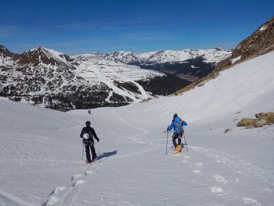 Caf 47 Alpinisme Andorre Goulotte Dels Mussols  au pic de Bony Envalira, DSCN9423