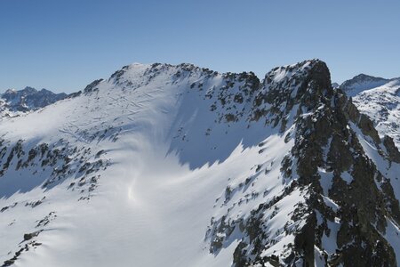 Raid ski de rando Encantats 2019, Vue sur son voisin le Tuc de Lluça