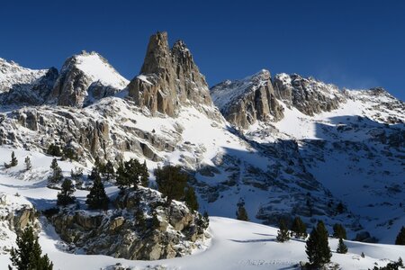 Raid ski de rando Encantats 2019, Mercredi 20 mars : vue sur les auguilles d'Amitges