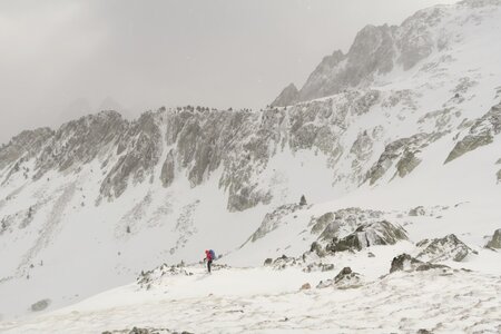 Raid ski de rando Encantats 2019, Portarro d'Espot sous la neige