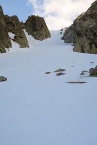 Raid ski de rando Encantats 2019, Ce couloir à 45° fera l'affaire...