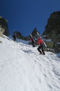 Raid ski de rando Encantats 2019, Pente finale au col de Contreix