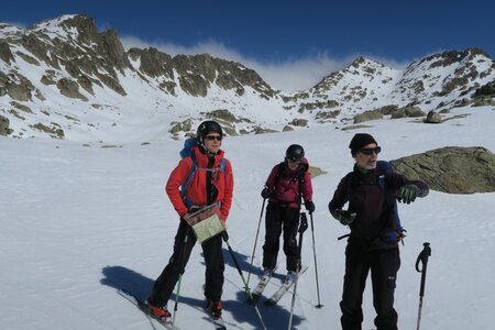 Raid ski de rando Encantats 2019, Descente vers le refuge Ventosa