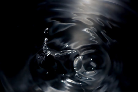 Gouttes d'eau, plongée
