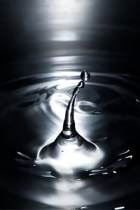 Gouttes d'eau, ça penche