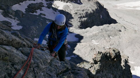 Arête ouest Pointe des Aigles, P1170081