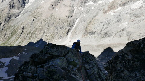 Arête ouest Pointe des Aigles, P1170074
