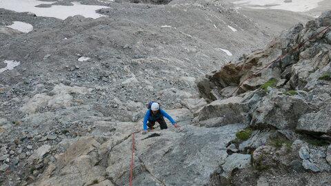 Arête ouest Pointe des Aigles, P1170061