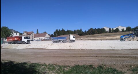 Le Marais de Chambly, travaux-stade