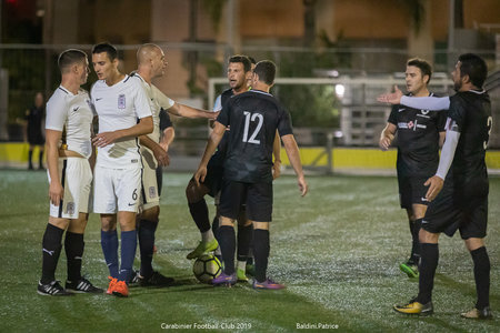Match 7 octobre 19 Carabiniers/Vinci construction (3à7), 8 octobre 2019  56 sur 80 
