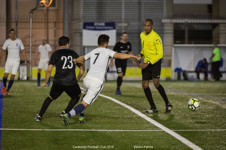 Match 7 octobre 19 Carabiniers/Vinci construction (3à7), 8 octobre 2019  64 sur 80 