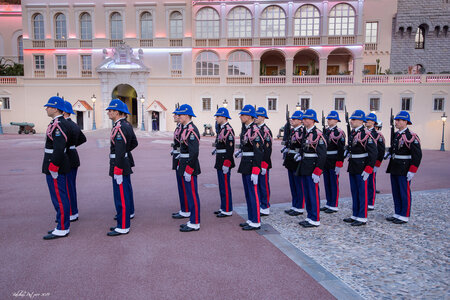 Carabiniers du Prince- Fête Nationale-Répétition, répétion F.N. 2019  20 