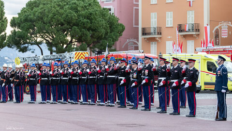 Carabiniers du Prince- Fête Nationale-Répétition, répétion F.N. 2019  55 