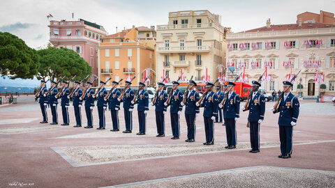 Carabiniers du Prince- Fête Nationale-Répétition, répétion F.N. 2019  76 