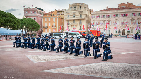 Carabiniers du Prince- Fête Nationale-Répétition, répétion F.N. 2019  77 