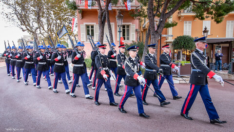 Carabiniers du Prince- Fête Nationale-Répétition, répétion F.N. 2019  105 