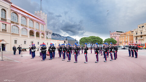 Carabiniers du Prince- Fête Nationale-Répétition, répétion F.N. 2019  131 