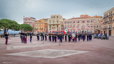 Carabiniers du Prince- Fête Nationale-Répétition, répétion F.N. 2019  134 