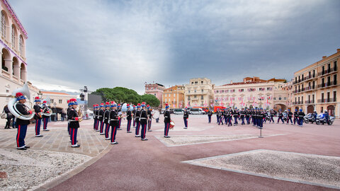 Carabiniers du Prince- Fête Nationale-Répétition, répétion F.N. 2019  143 